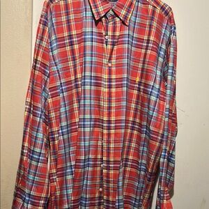 Ralph Lauren Blue Label Red and Blue Plaid Casual Shirt